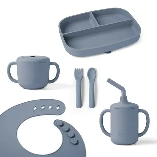 Ergobaby Feeding Deluxe Set | Soft Blue