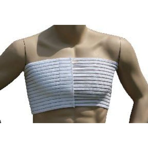 Elasto-Fit Adjustable Breast and Chest Compression Wrap – Premium Support and Comfort for Post-Surgical Recovery. L0220 (Small ; Black)