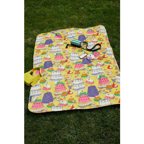 BAGGU Puffy Printed Picnic Blanket
