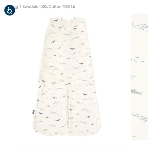 Ocean Life Cotton Swaddle | HALO