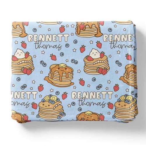 Brunch Buddies Personalized Kids Blanket