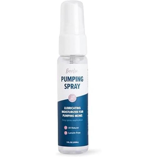 Breast Pump Flange Spray | Helps Sore Nipples & Clogged Milk Ducts | Skin Lubricant for Breast Pumping | Apply Pumping Spray Directly to Shields | Vegan & Lanolin Free | (1 Fl Oz)