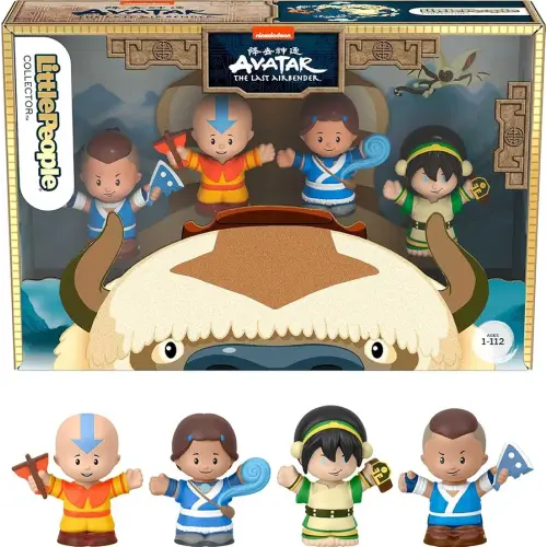 Little People Collector Avatar: The Last Airbender Special Edition Set for Adults & Fans, 4 Figures in Display Package