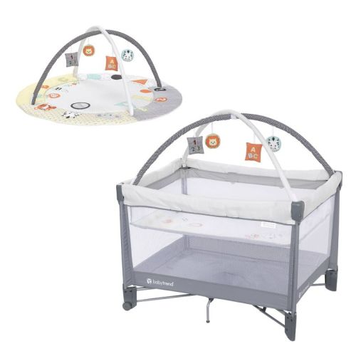 Baby Trend Play Suite 3-in-1 Quick-fold Playard With Baby Gym - Quartz Stone