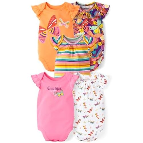 The Children's Place baby-boys And Newborn Short Sleeve Bodysuits, Multipacks