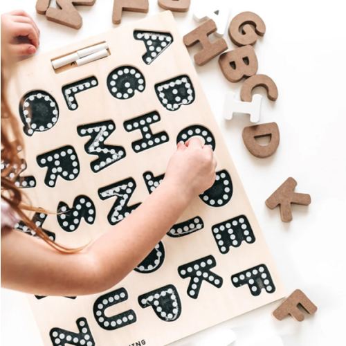 Alphabet Chalkboard Puzzle