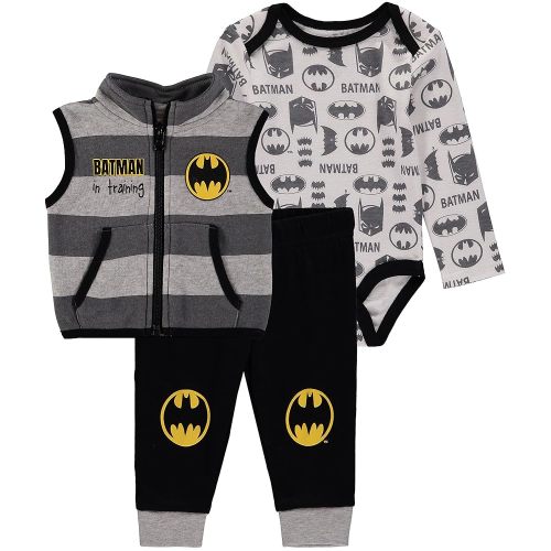 BATMAN baby-boys Born to Save the World Long Sleeve Tee and Jogger Gift Set