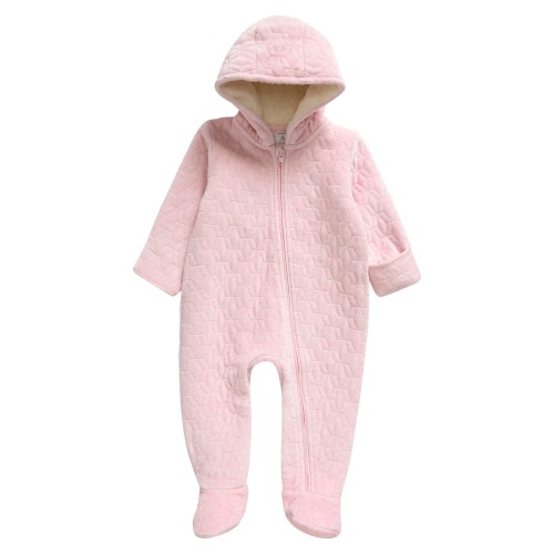 Baby Quilted Bunting, Newborn, Pink Lotus Heather
