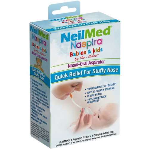 NeilMed Aspirator Battery Operated Nasal Aspirator for Babies & Kids, 1 Kit