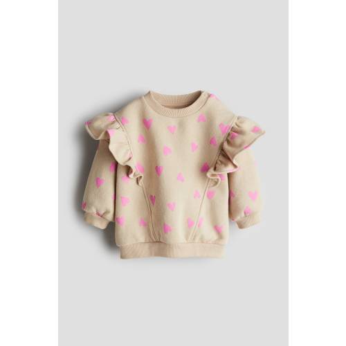 FLOUNCE-TRIMMED SWEATSHIRT