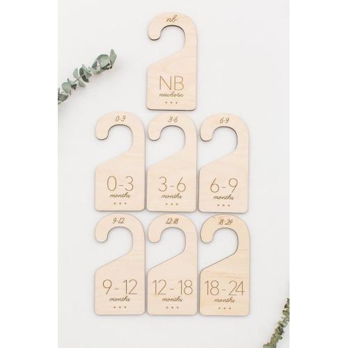 Baby Closet Dividers Handmade Wooden NB to 24 M  - Etsy