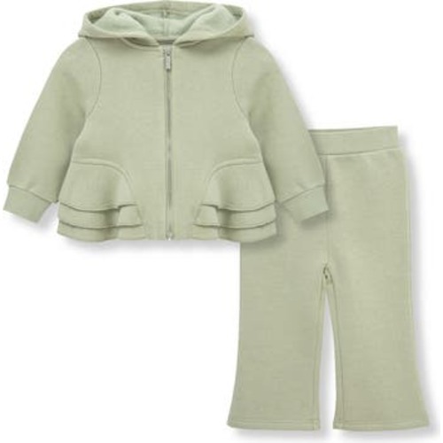 Ruffle Trim Hoodie & Sweatpants Set, 18M