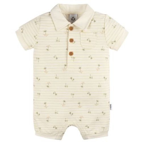 Gerber Baby & Toddler Boys' Collared Romper - Barbeque - 12 Months