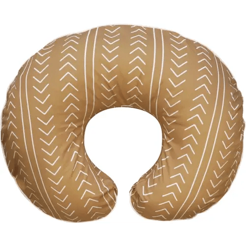Boppy Nursing Pillow Cover, 100% Organic Cotton, Camel Stitched Stripe, Fits The Original Support Pillow for Breastfeeding and Bottle Feeding, Cover Only, Nursing Support Pillow Sold Separately