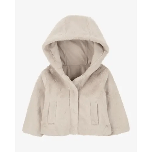 Baby Faux Fur Hooded Jacket - Carter's | Carter's