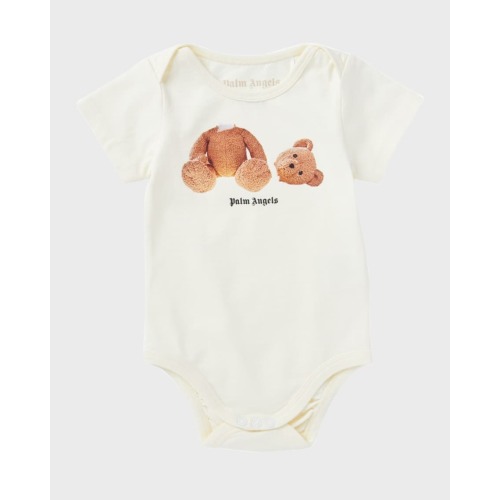 Girl's Teddy Logo-Print Bodysuit, Size 3M-2