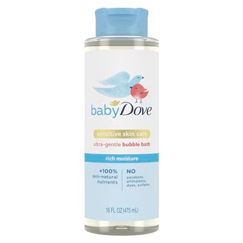 Baby Dove Bubble Bath Rich Moisture for nourished Skin and Bath time Fun Sensitive Skin Care with Skin-Natural nutrients 16 oz