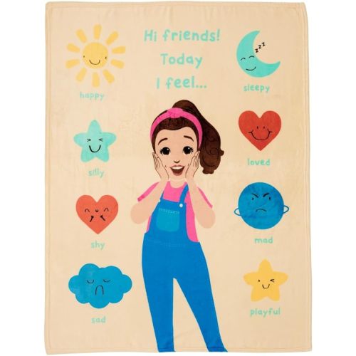 Franco Ms. Rachel Educational Adventures Bedding Super Soft Cozy Throw, 46 in x 60 in, (Officially Licensed Product) Kids