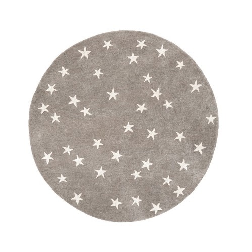 Starry Skies Rug, Gray, 5' Round
