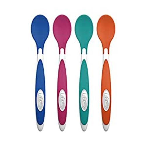 Baby Spoons - Silicone Baby Spoon For Self Feeding - First Stage Baby  Feeding Spoon Set Gum Friendly - BPA Free4-Pack 