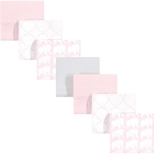 Hudson Baby Unisex Baby Cotton Flannel Receiving Blankets Bundle, Garden Fairies, One Size