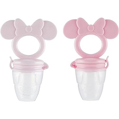 Disney Mickey and Minnie Teether with Fruit Feeder - Safe and Durable Design for Soothing Your Baby's Teething Pains