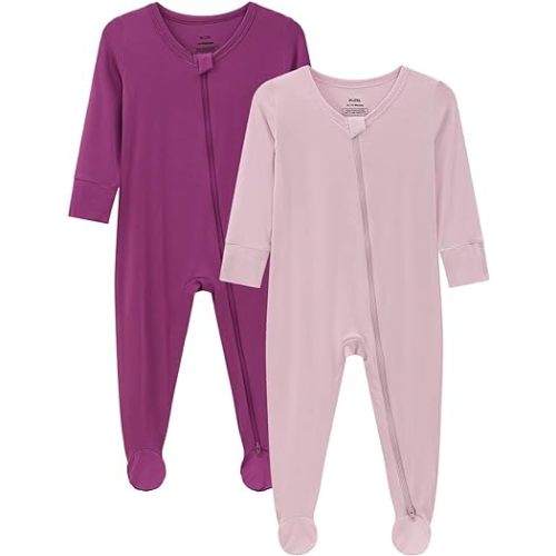 Amazon.com: Bamboo Viscose Baby Footed Pajamas -Baby Infant Boys Girls Long Sleeve One Piece Romper - Sleep 'N Play PJ - 0-24 Months: Clothing, Shoes & Jewelry