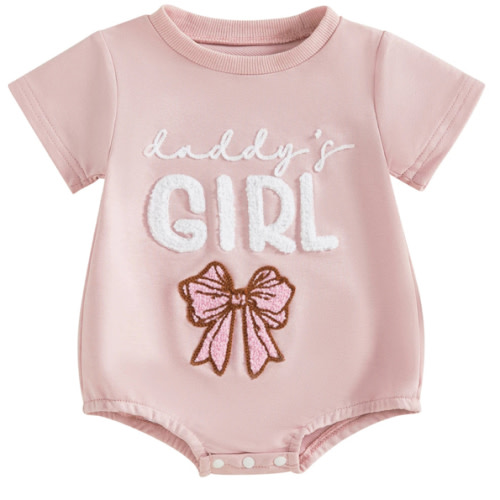 DADDY'S GIRL Bowtie T-Shirt Onesie - Hazel & Bo