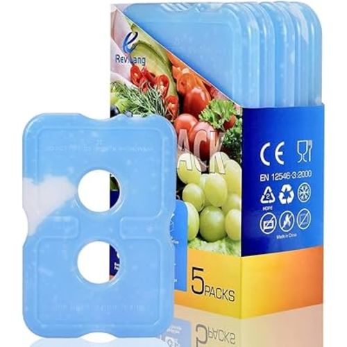 Cold Ice Pack Brick Reusable Long Lasting Cool Slim Thin Freezer Pack Cooler for Lunch Boxes Bag