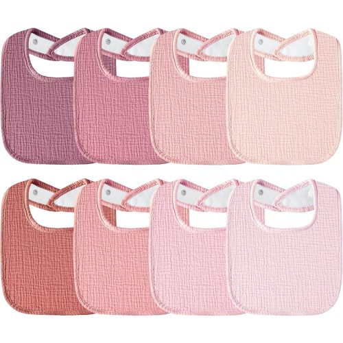 Muslin Baby Bibs Cotton Baby Drool Bandana Bibs for Baby Girls Boys Infant Newborn Toddler Drooling and Teething
