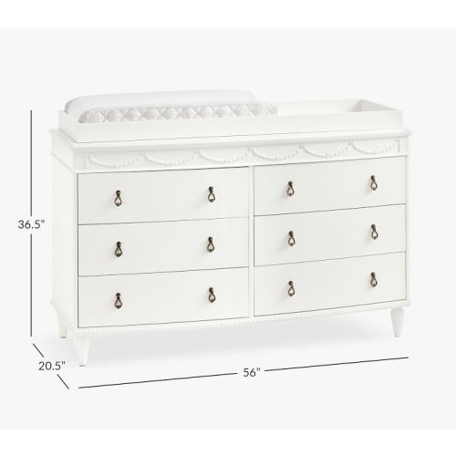 Adeline 6-Drawer Dresser & Topper (56w x 21d")