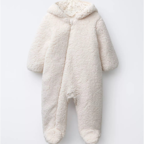 POLAR FLEECE ROMPER - Ecru | ZARA United States