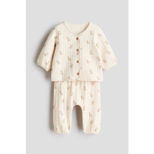 2-PIECE QUILTED JERSEY SET