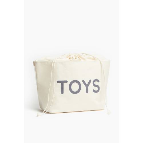 Canvas Drawstring Toy Storage Tote