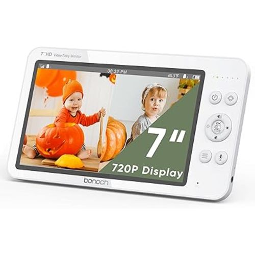 bonoch 7" 720p HD Baby Monitor Parent Unit Replacement, for BBM01/ BBM03/ BBM05, Type C Port, Camera not Included