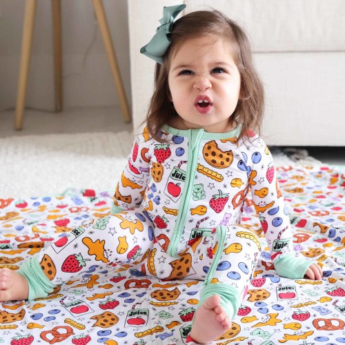 Snack Time Convertible Zip Romper