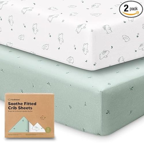 KeaBabies 2-Pack Organic Crib Sheets