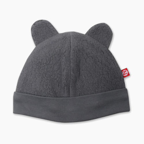 Zutano Cozie Fleece Hat - Grey, 0-3 M