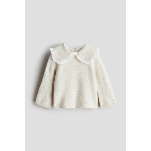 SWEATER WITH PETER PAN COLLAR