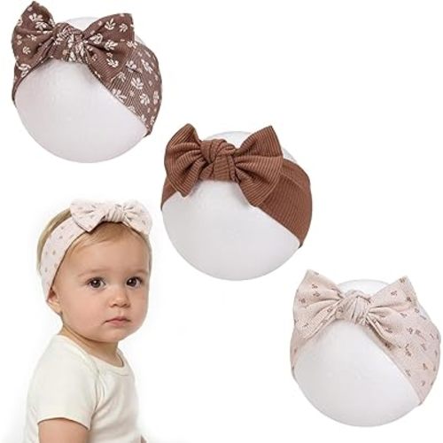 Baby Girl Headbands with Bows Soft Elastics Hairbands Hair Accessories for Newborn Infant Toddler Kids