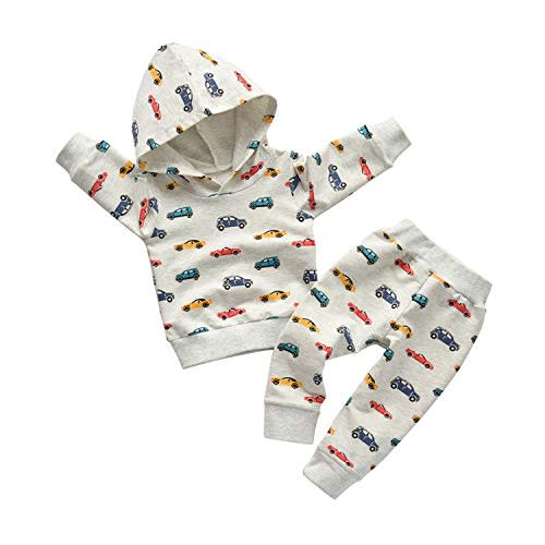 Toddler Infant Baby Boy Clothes Animal Style Long Sleeve Hoodie Tops Sweatsuit Pants Outfit Set