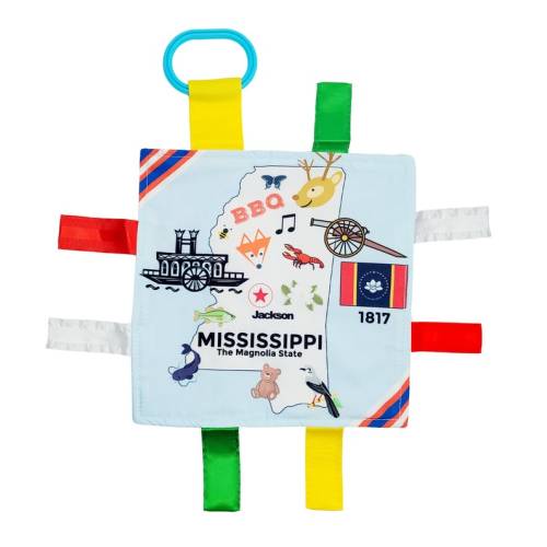 Mississippi State Pride Crinkle Tag Toy Square Stroller Gift - Etsy