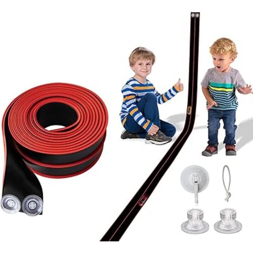 Flex Track 15 Ft Starter Set, Flexible Race Car Ramp Track for Ages 3 & Up with Suction Cups Compatible with Hot Wheels and Diecast 1/64th Cars