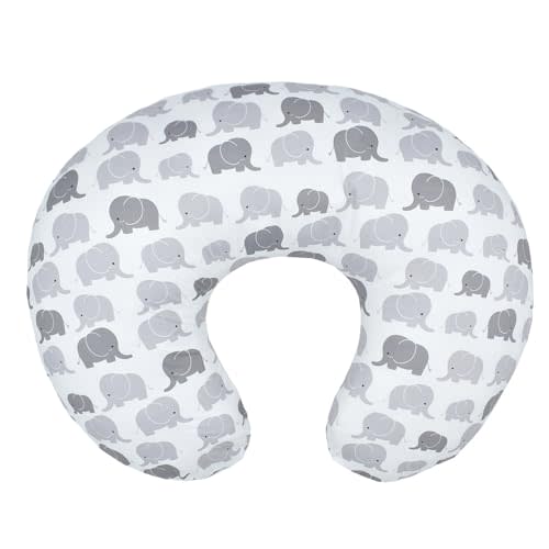 KLWJFK Nursing Pillow and Positioner, Breastfeeding, Bottle Feeding, Baby Sitting Support with Removable Ultra Soft Minky Cover, Tummy Time Support for Baby Boys and Girls