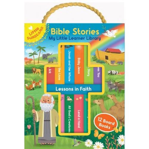 Bible Stories My Little Learner Library - By Cottage Door Press (board Book)