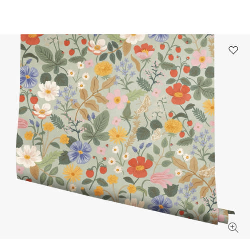 Strawberry Fields Wallpaper - Mint