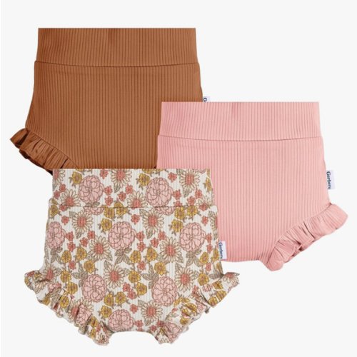 Gerber Baby Girls' 3-Pack Bubble Shorts