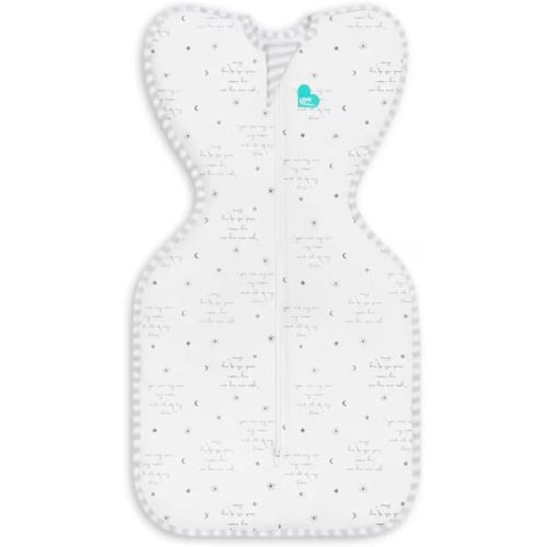 Love to Dream Swaddle Up, Arms Up Position, Light and Ultra Breathable Cotton, Versatile Wearable Blanket Spring, Summer, Sleep Bag - 0.2TOG, 5-8.5lbs, You are My White