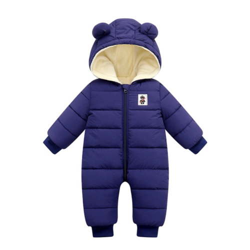 Usaibhir Newborn Baby Snowsuit Winter Coat Fleece Lining Warm Hoodie Romper Puffer Jacket Infant Jumpsuit Bodysuits 3-24 Months
