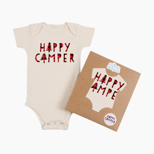 Morado Designs Organic Bodysuit - Happy Camper, 3-6 Months